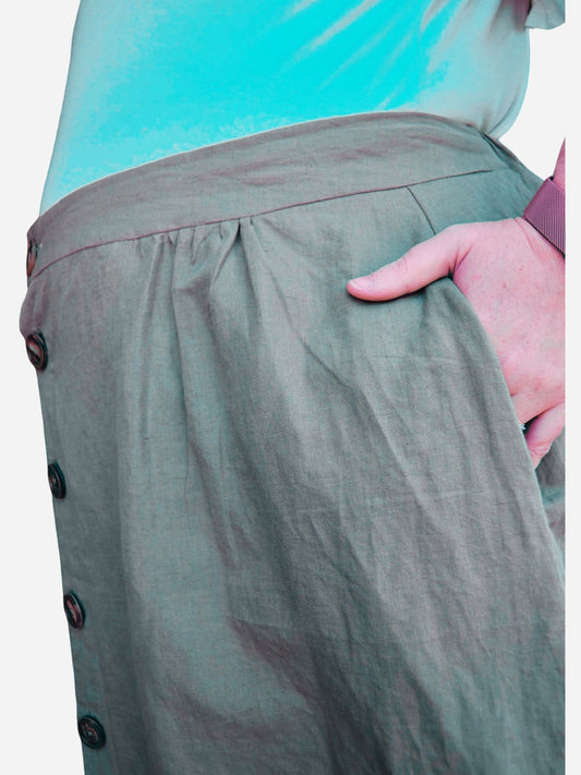Button-Through Skirt